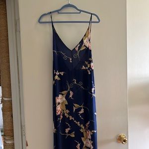 Blue and white floral Long women’s dress size m
